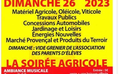 VINSOBRES : 66e Journées Agricoles
